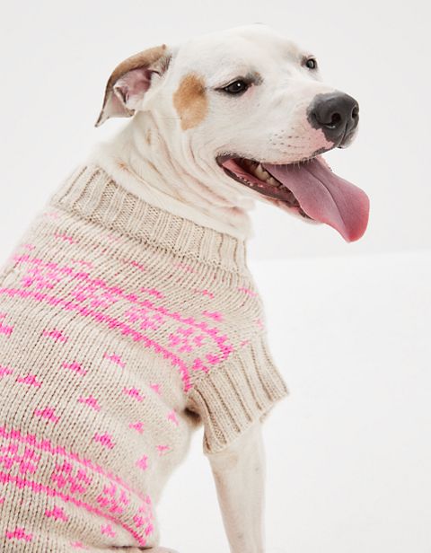 Женские свитеры American Eagle ABO Elk Fairisle Dog Sweater