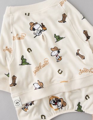 ABO Peanuts Western Plush Dog PJ Set