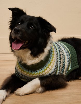 ABO Fair Isle Dog Sweater