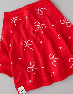 Женские мягкие игрушки American Eagle ABO Bow Plush Dog PJ Top — фото 4