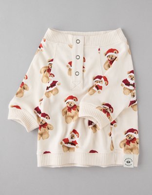 Женские мягкие игрушки American Eagle ABO Holiday Teddy Bear Plush Dog PJ Top — фото 3