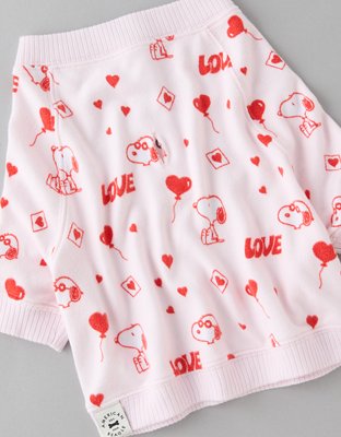 Женские мягкие игрушки American Eagle ABO Snoopy Valentine's Day Plush Dog PJ Set — фото 2
