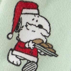 ABO Snoopy Santa Dog PJ Top