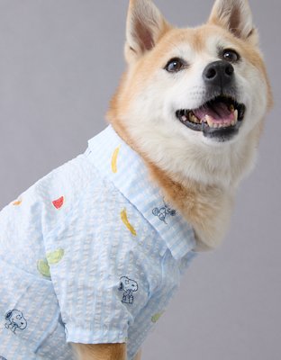 ABO Snoopy Fruit Button-Up Dog Shirt
