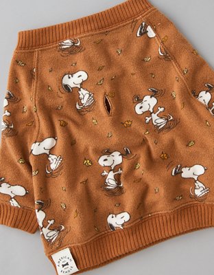 ABO Snoopy Fall Leaves Plush PJ Set
