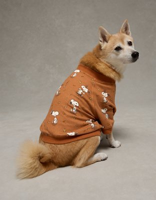 ABO Snoopy Fall Leaves Plush PJ Shirt