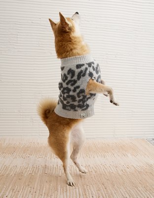 ABO Leopard Print Dog Sweater