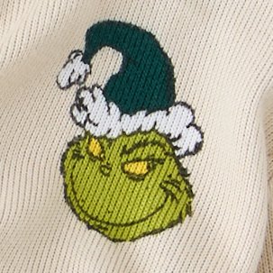 ABO Grinch Print Plush PJ Top