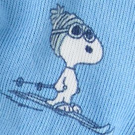 ABO Snoopy Skier Print Plush PJ Top