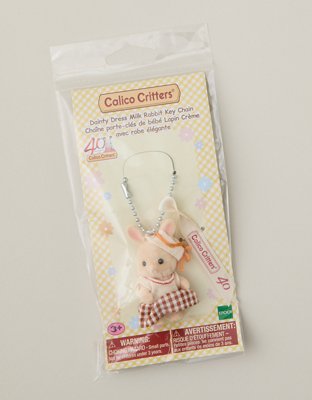 Calico Critters Milk Rabbit Baby Keychain