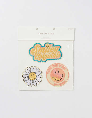 AEO Iron-On Smiley® Patches 3-Pack