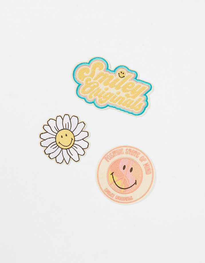 AEO Iron-On Smiley® Patches 3-Pack