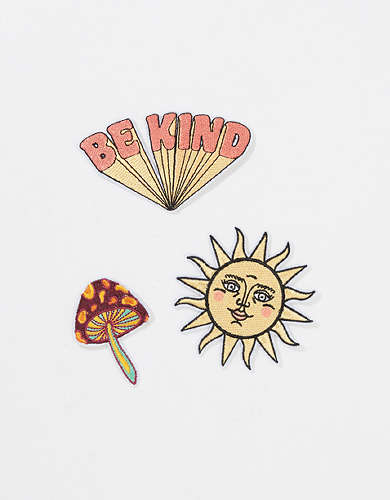 AEO Iron-On Be Kind Patches 3-Pack