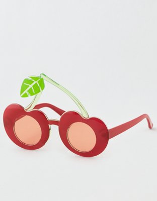 AEO Cherry Sunglasses, Red | American Eagle Outfitters