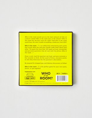 American Eagle Hygge Games Who In The Room Card Game — фото 2