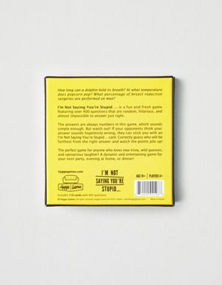 American Eagle Hygge Games I'm Not Saying You're Stupid Trivia Game — фото 2