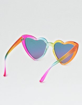 Женские солнцезащитные очки American Eagle Rainbow Heart Sunglasses — фото 2