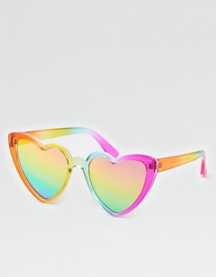 Rainbow heart hot sale sunglasses