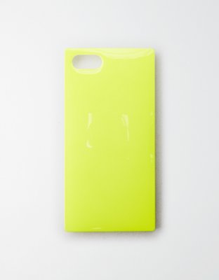 iDecoz Neon Yellow iPhone 7/8 Square Phone Case