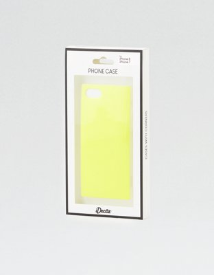 iDecoz Neon Yellow iPhone 7/8 Square Phone Case