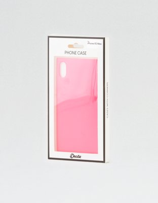 iDecoz Neon Pink iPhone XS Max Square Phone Case
