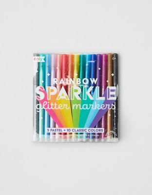 Ooly Rainbow Sparkle Glitter Markers 15-Pack