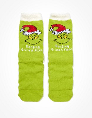 grinch feet slippers