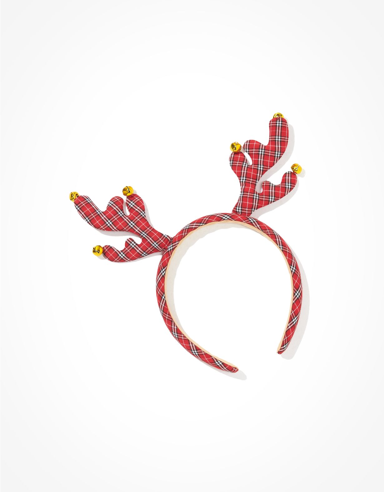 AE Plaid Reindeer Antlers Headband