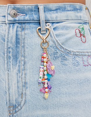 AEO Pride Crochet Flower Belt Charm