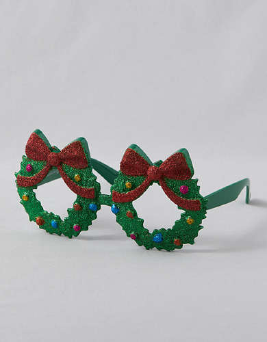 AE Christmas Wreath Glasses