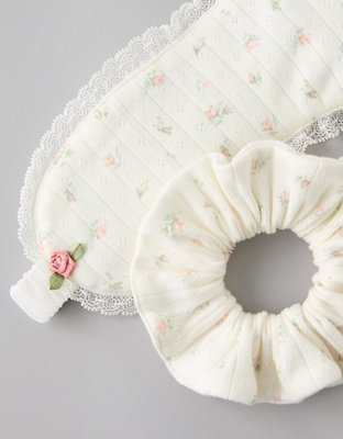 AE Floral Sleep Mask & Scrunchie Set