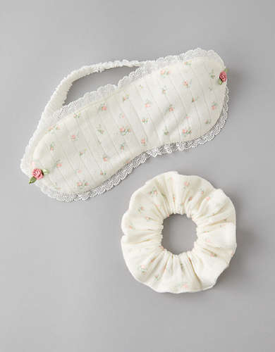 AE Floral Sleep Mask & Scrunchie Set