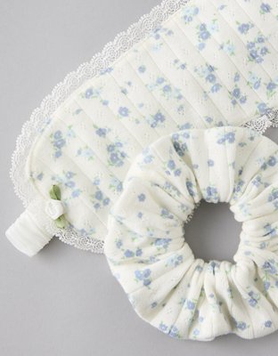 AE Floral Sleep Mask & Scrunchie Set