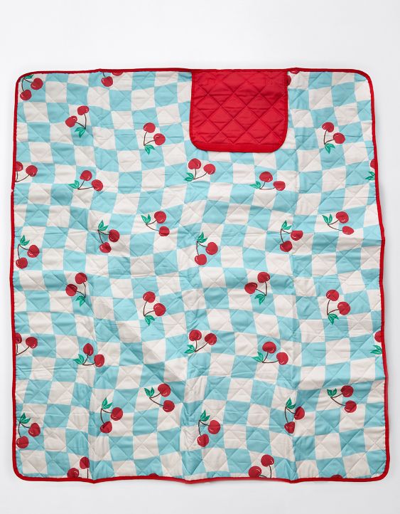 Reversible Quilted Smiley® Picnic Blanket