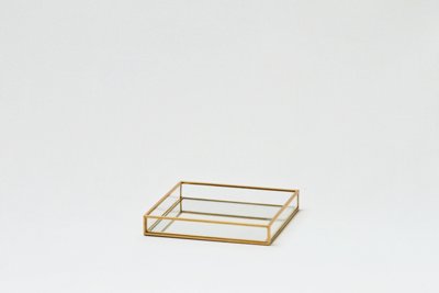 Gold Mirrored Square Tray