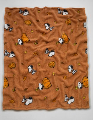American Eagle AE Peanuts Fall Pumpkin Blanket — фото 2