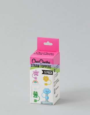Char Charms Straw Toppers 5-Pack