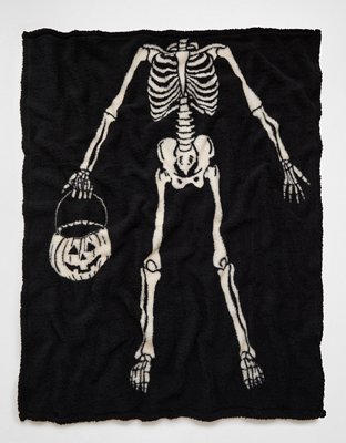 Couverture à motifs de squelette AE