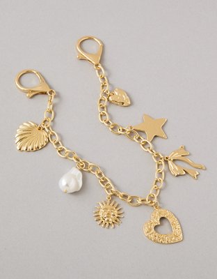 AEO Hearts & Stars Charm Bag Chain