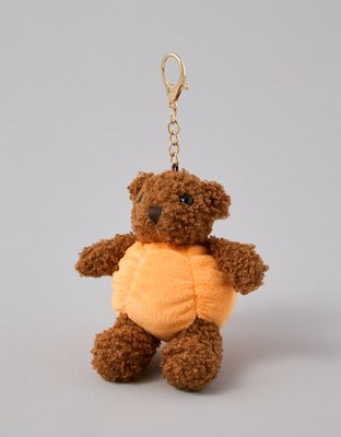 AEO Pumpkin Teddy Keychain