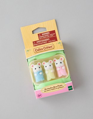 Calico Critters Marshmallow Mouse Triplets Figurines