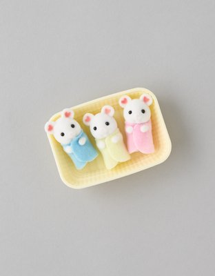 Calico Critters Marshmallow Mouse Triplets Figurines