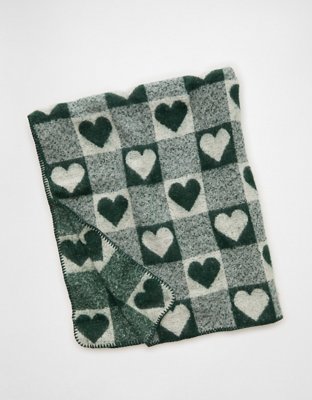 AE Heart Woven Blanket
