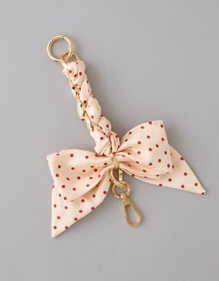 AE Silk Polka Dot Bag Charm