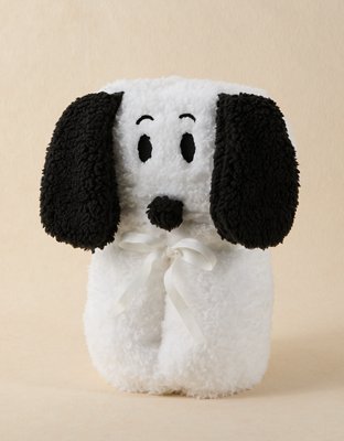 AE Snoopy Sherpa Blanket