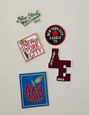 AE New York Patch Sticker Set