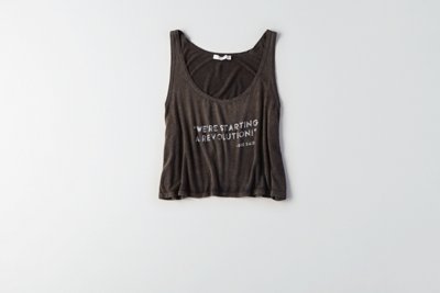 Женские топы American Eagle Don't Ask Why Graphic Tank — фото 3
