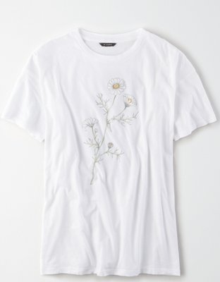 Женские футболки American Eagle AE Studio Floral Graphic T-Shirt — фото 2