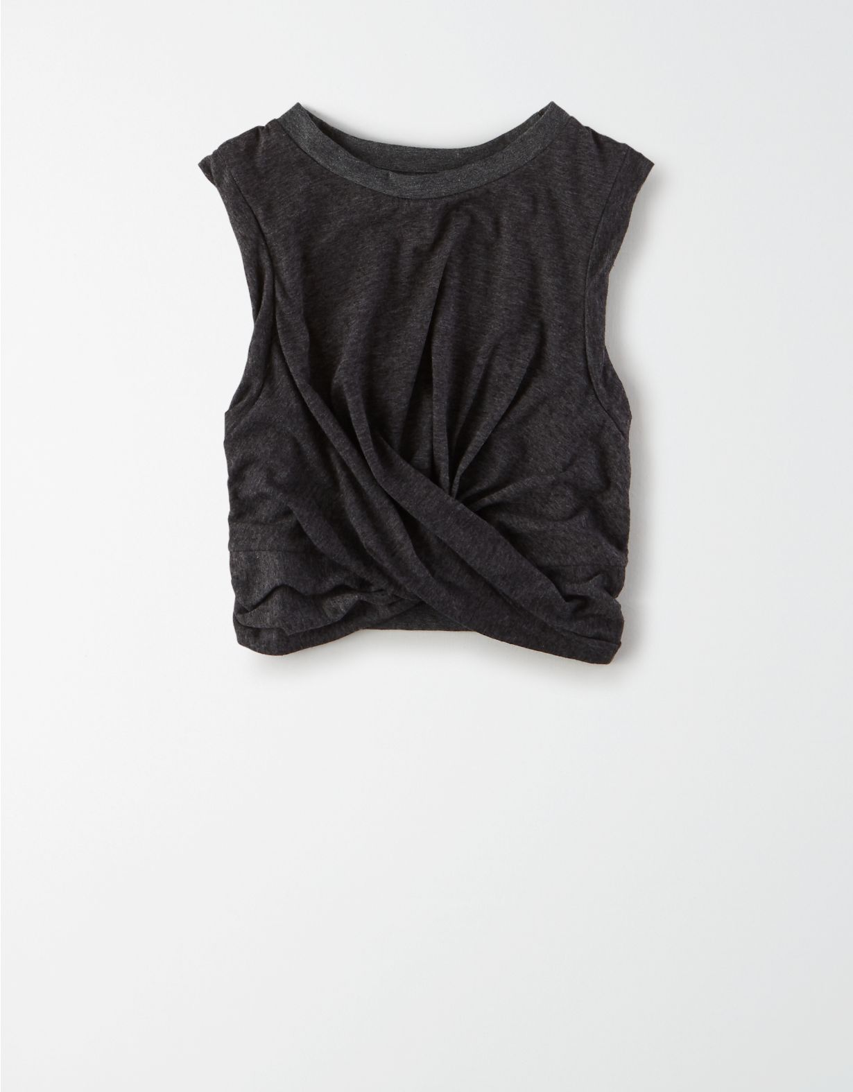 AE Studio Twist Front Cropped Tank Top
