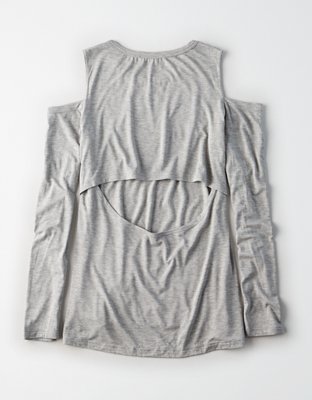 Женские топы American Eagle Don't Ask Why Cold Shoulder Top — фото 4